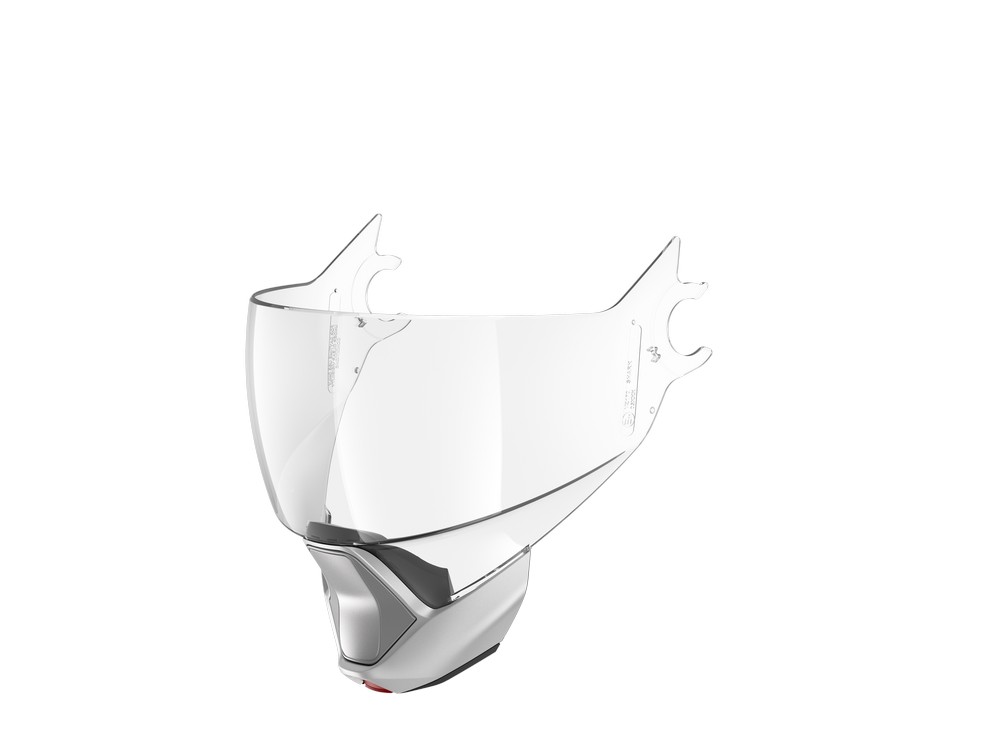 Visiera Shark Evojet Chiara - Mentoniera Argento Opaca