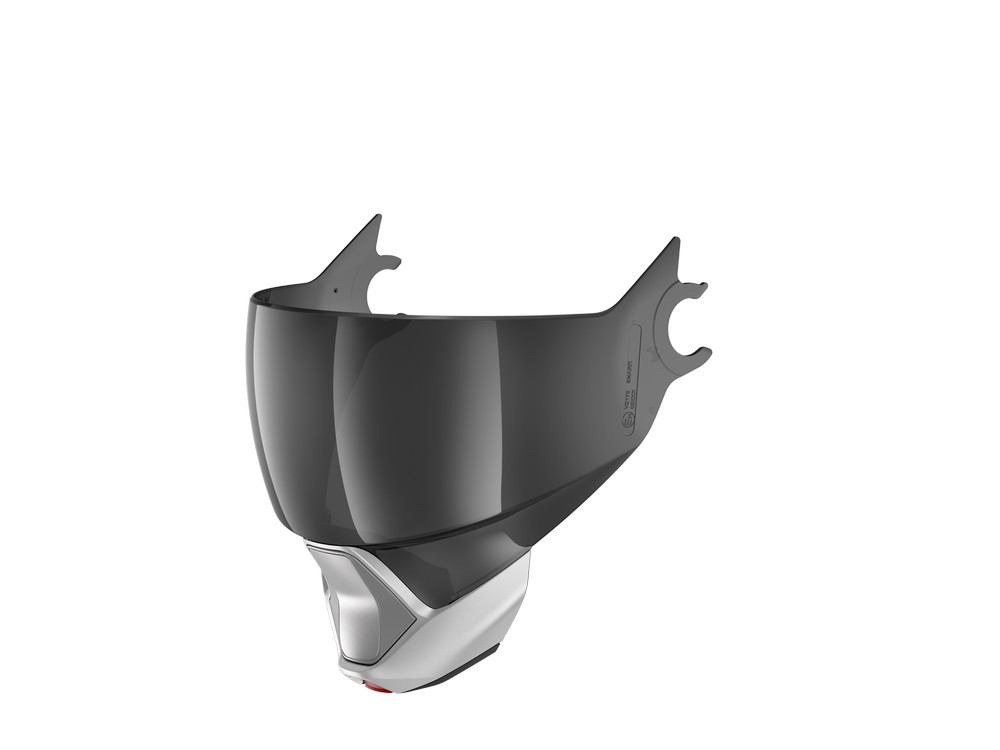 Visiera Shark Evojet Fumé - Mentoniera Argento Opaca