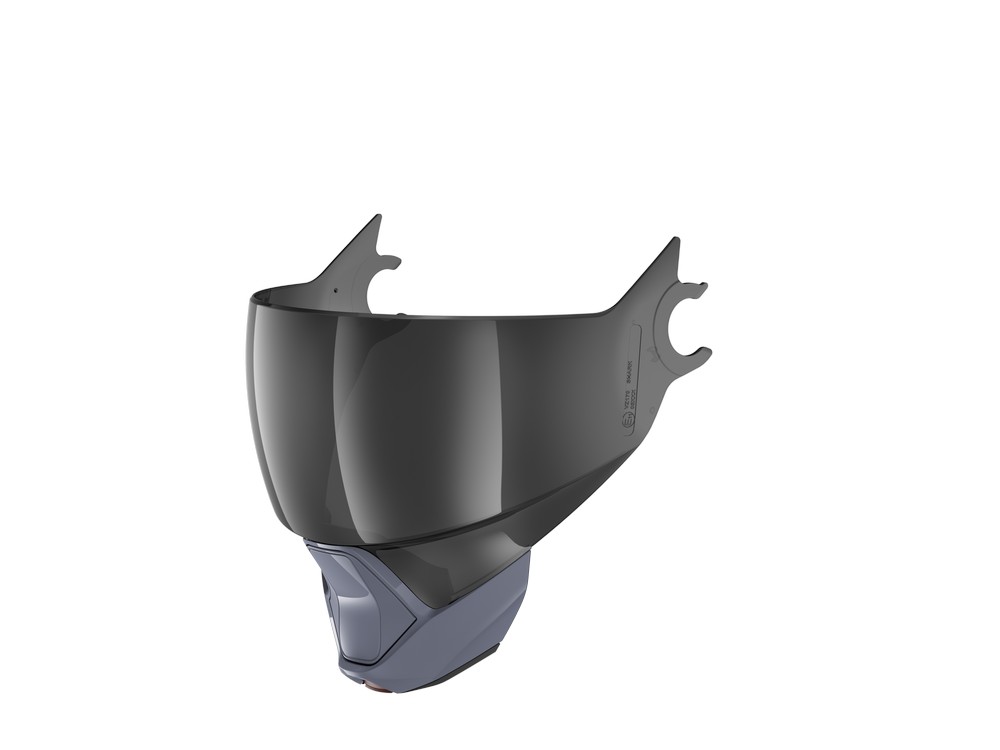 Visiera Shark Evojet Fumé - Mentoniera Argento