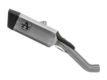 Terminale Scarico Racing Pista in Titanio Con raccordo in Titanio Arrow 71001PT - Aprilia RSV 4 1100