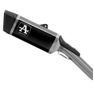 Terminale Scarico Racing Pista in Titanio Dark Con raccordo in acciaio Arrow 71002PTN - Aprilia RSV 4 1100