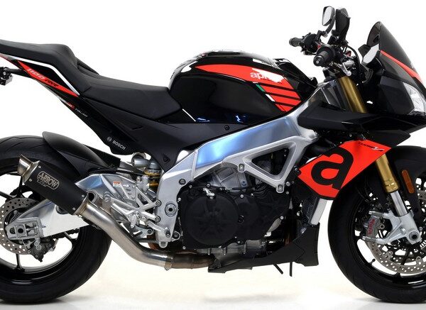 Kit Terminale GP2 in Acciaio Inox Arrow 71528GPI - Aprilia Tuono V4 1100 2015/2016 - Nero
