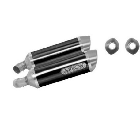Terminale di scarico Thunder in Alluminio Dark Arrow 71731AON - DUCATI