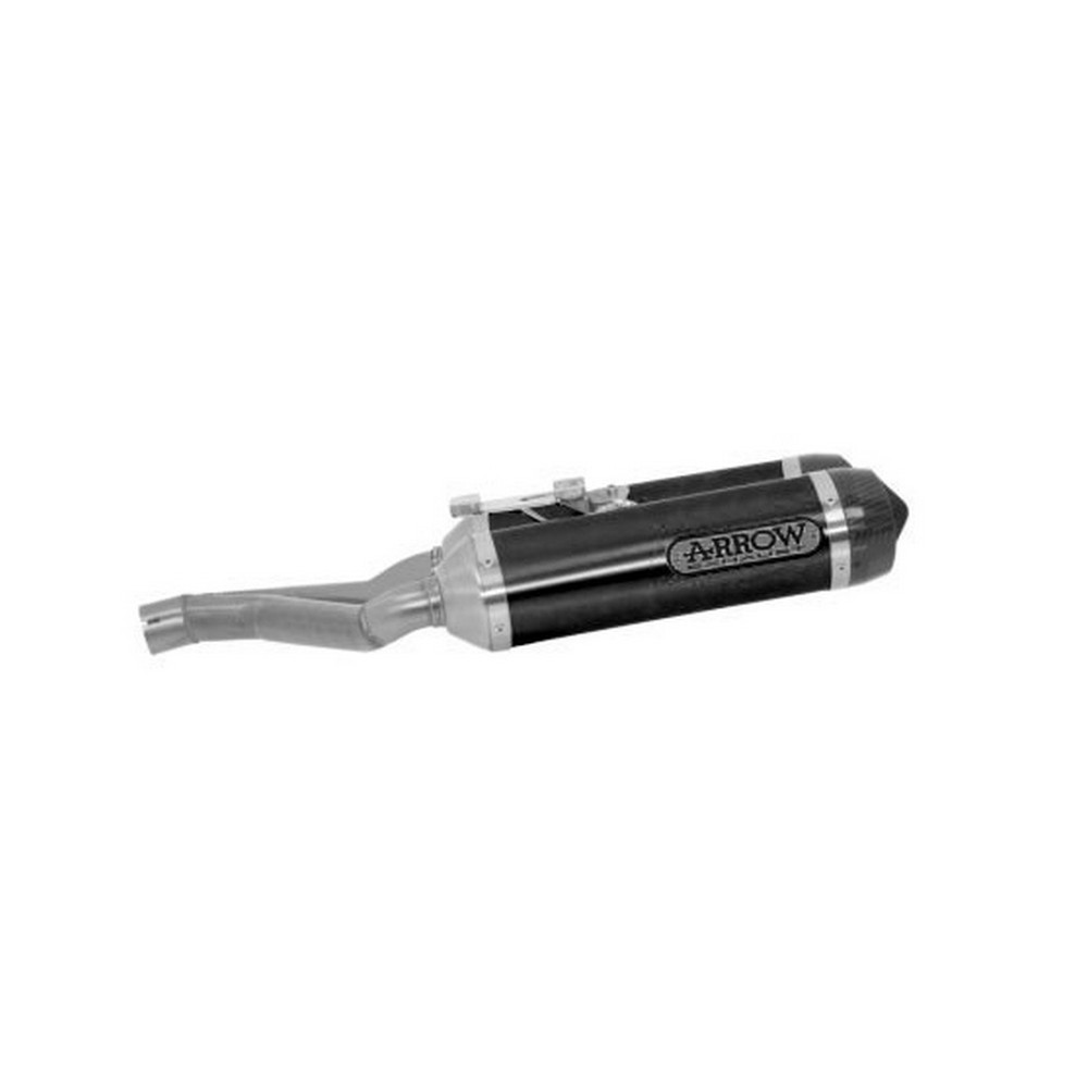 Kit Terminali in Alluminio Arrow 71814AKN - Benelli BN 600i / BN 600R 2013/2016 - Nero