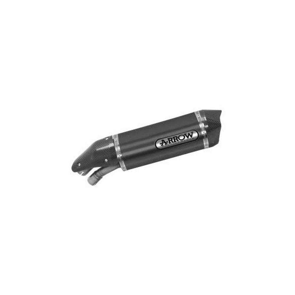 Kit Terminale in Alluminio Arrow 71872AKN - BMW S 1000 R 2017/2020 - Nero