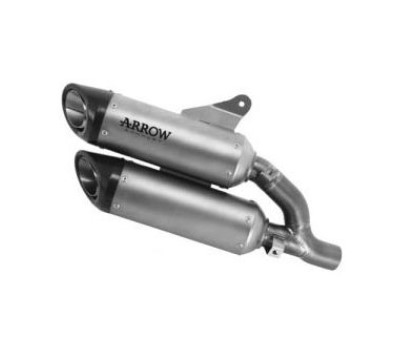 Terminale di scarico Round Sil in Titanio Arrow 71939PR - DUCATI