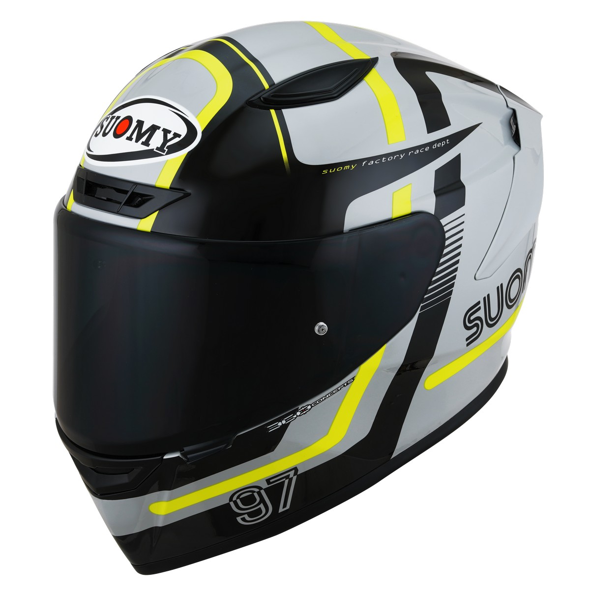 Suomy TRACK-1 Ninety Seven Grigio Giallo