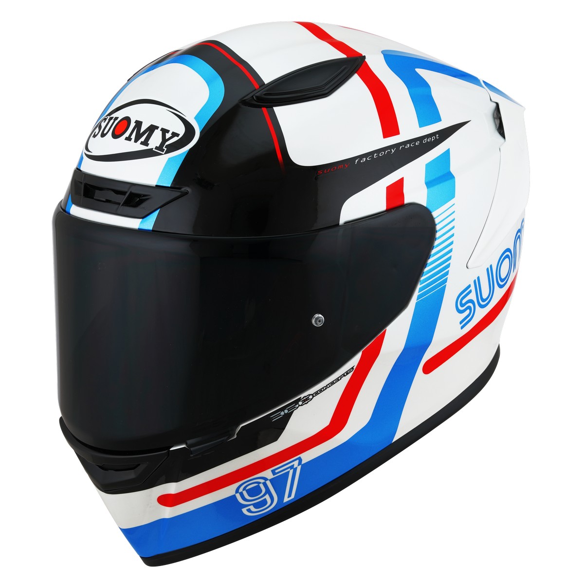 Suomy TRACK-1 Ninety Seven Bianco Rosso