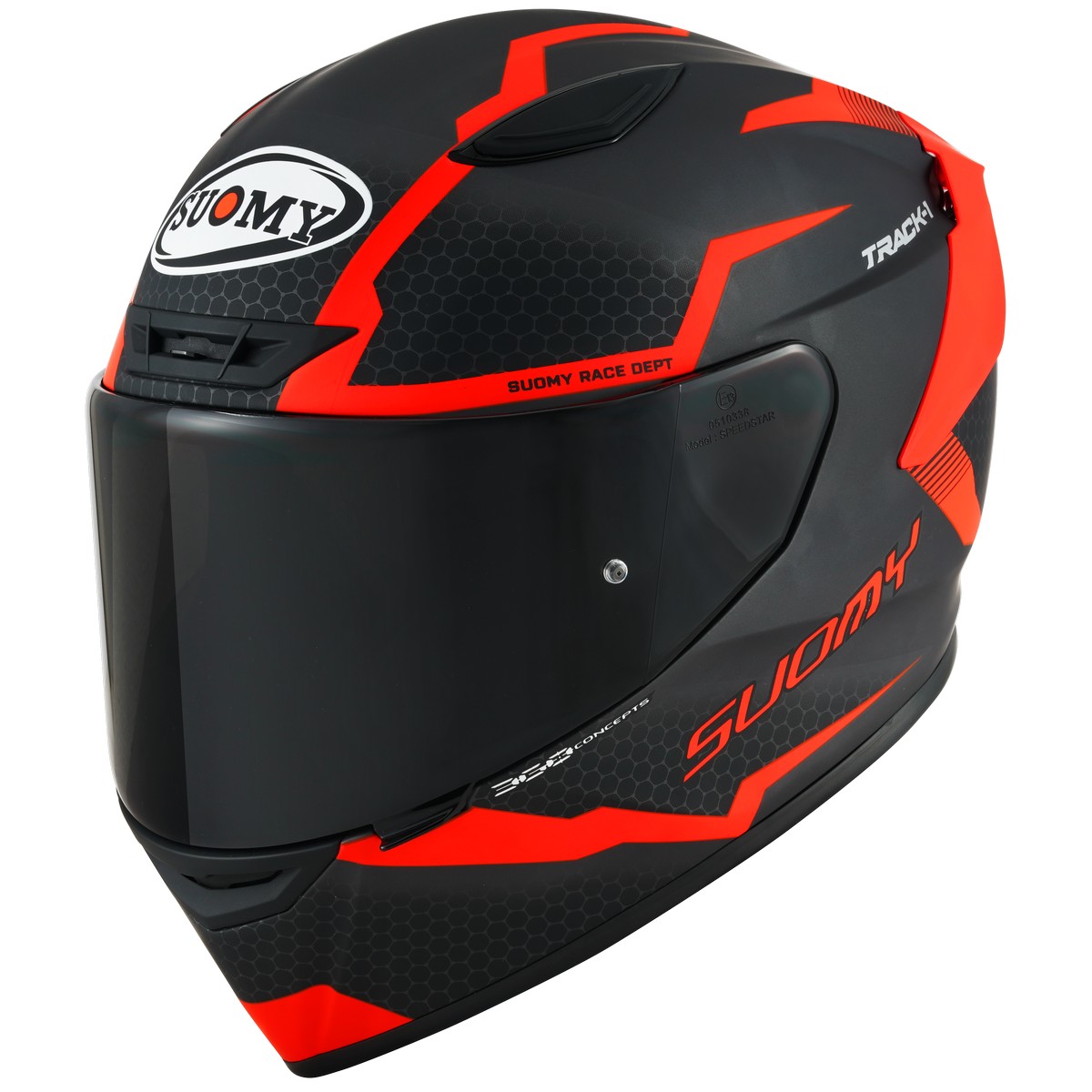 Suomy TRACK-1 Reaction Antracite Rosso