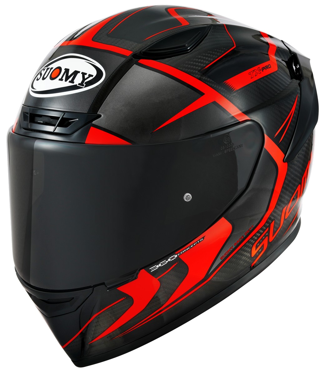 Suomy TX-PRO Carbon Advance Rosso Fluo