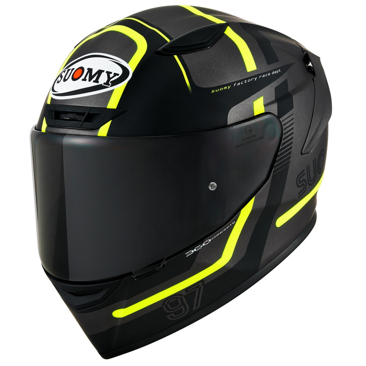 Suomy TRACK-1 Ninety Seven Metal Yellow