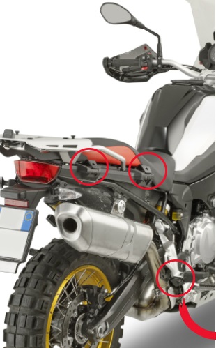 Supporto Valigie Laterali a rimozione rapida GIVI PLR5127 - BMW F 750 GS, F 850 GS e F 850 GS Adventure '18 - '21