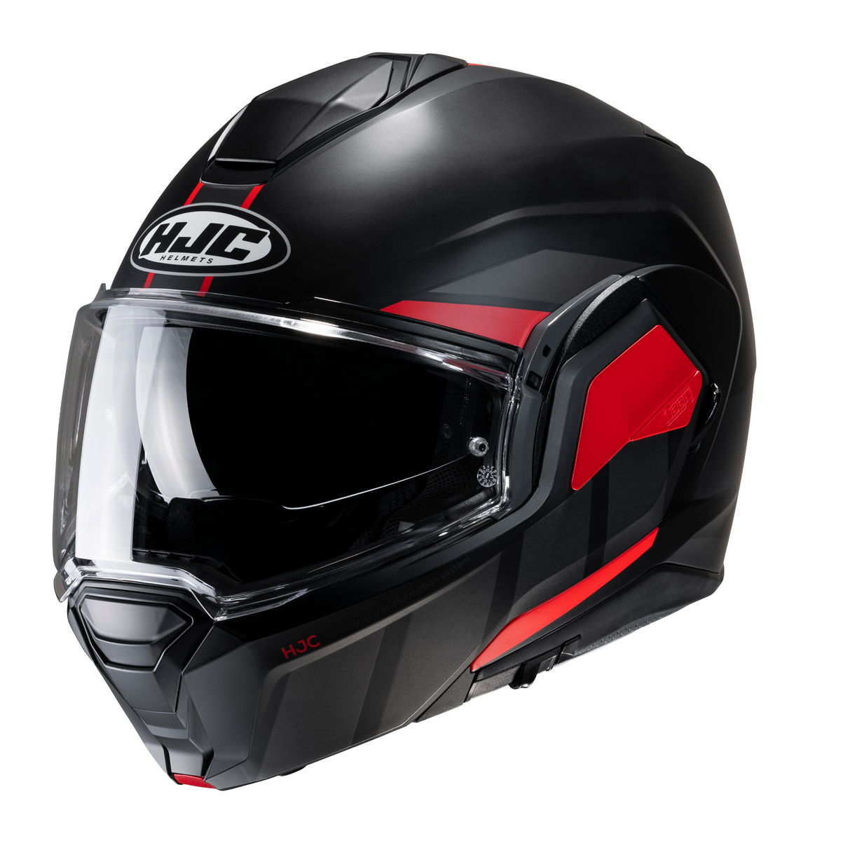 HJC i100 Beis MC1SF - Nero Rosso