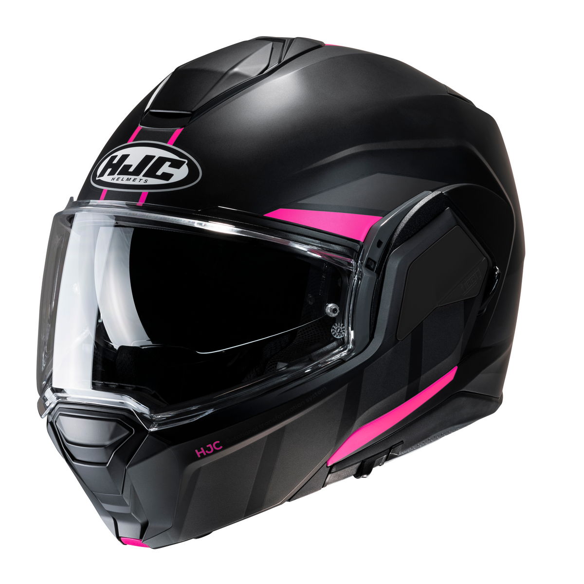 HJC i100 Beis MC8SF - Nero Fucsia