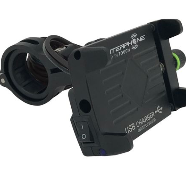 Portatelefono Interphone Moto Crab USB