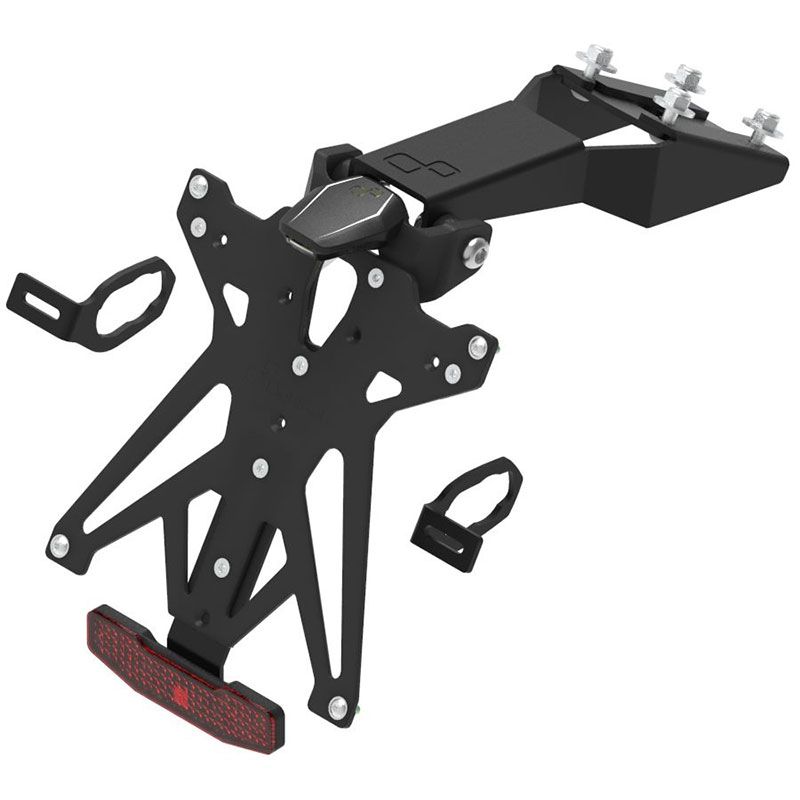 Portatarga regolabile omologato Kawasaki Z650 e Ninja 650 - Lightech KTARKA122A1