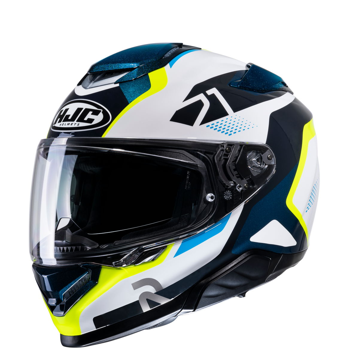 HJC RPHA71 Hapel MC3H - Bianco Blu Giallo