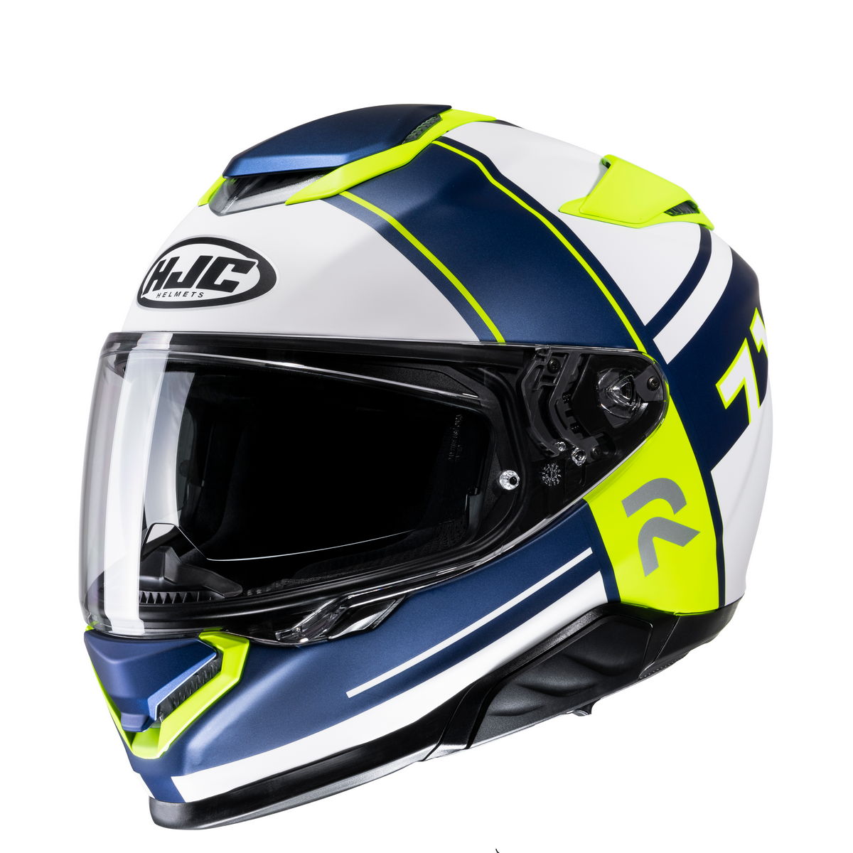 HJC RPHA71 Zecha MC3HSF - Bianco Blu Giallo