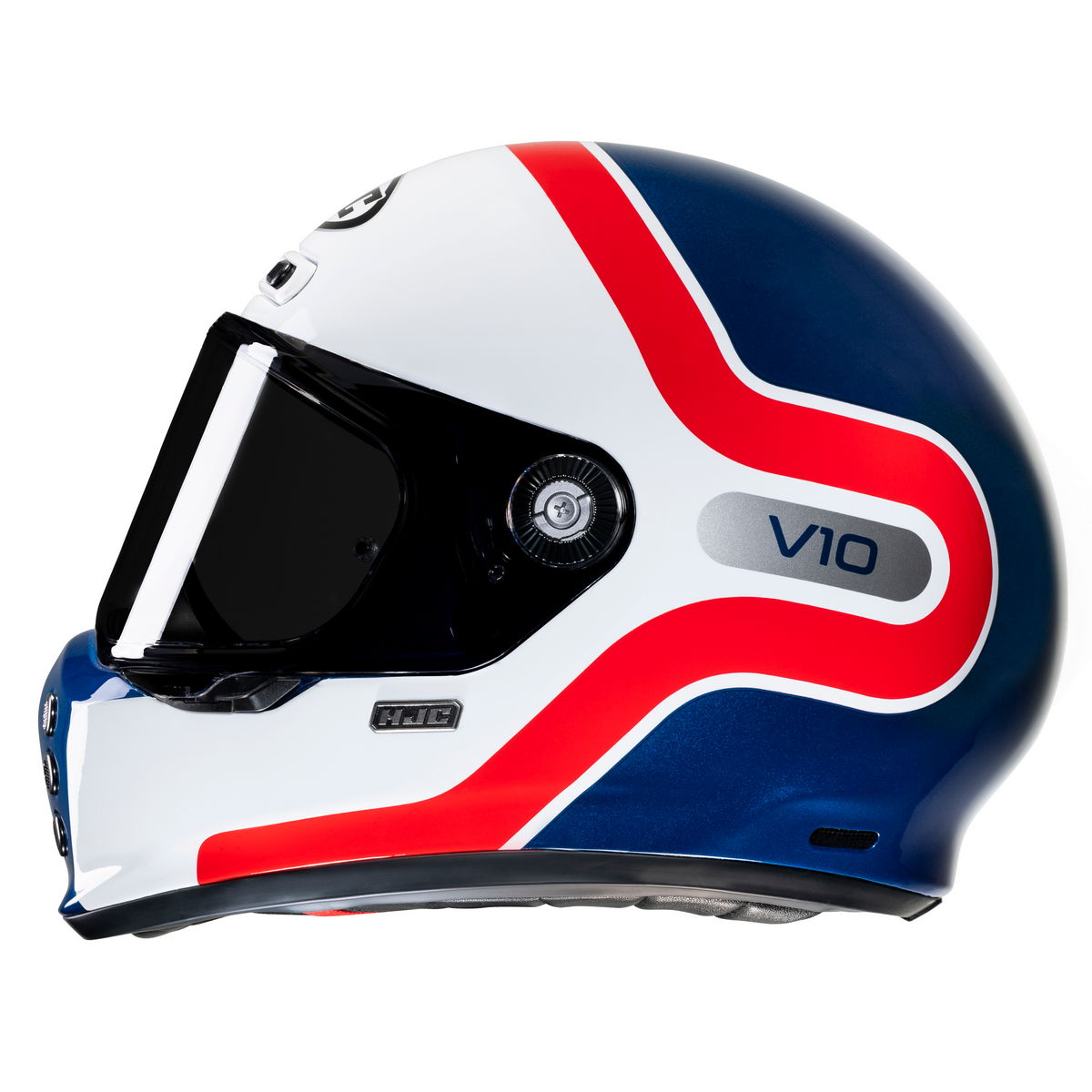 HJC V10 Grape MC21 - Bianco Rosso Blu