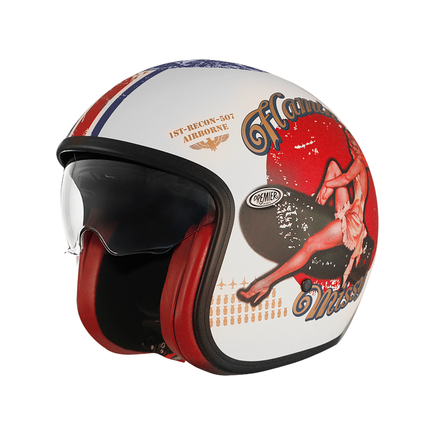 PREMIER VINTAGE PIN UP 8 BM - Bianco, rosso e nero