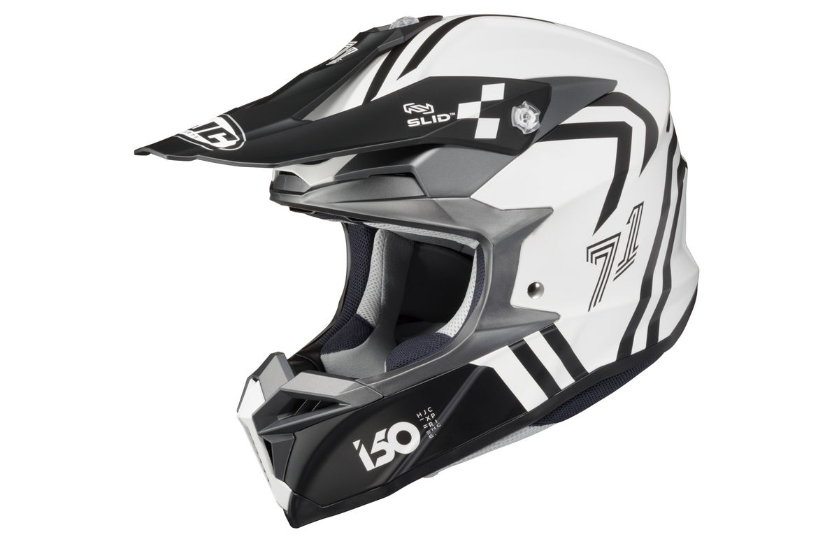 HJC i50 Hex MC10SF - Bianco Nero