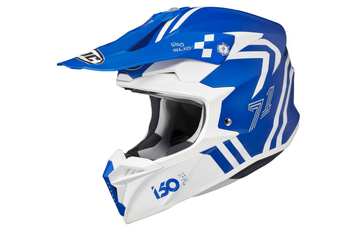 HJC i50 Hex MC2SF - Blu Bianco